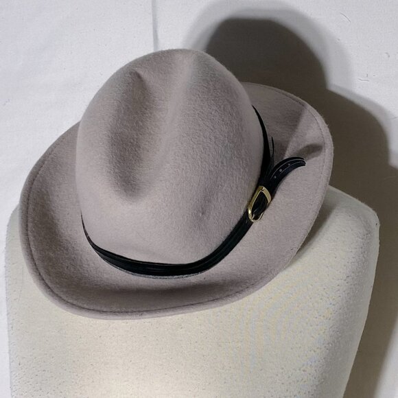 5/$25 Le Chateau Light Grey  Wool Wide Brim Hat - Picture 1 of 15